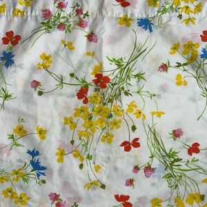 Vintage Fieldcrest 1970s Twin Flat Wildflowers Sheet Cottagecore Retro 72”x104”
